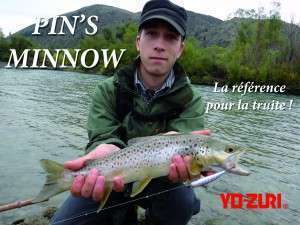 Pin’s Minnow Yo-Zuri : la référence pour la truite !