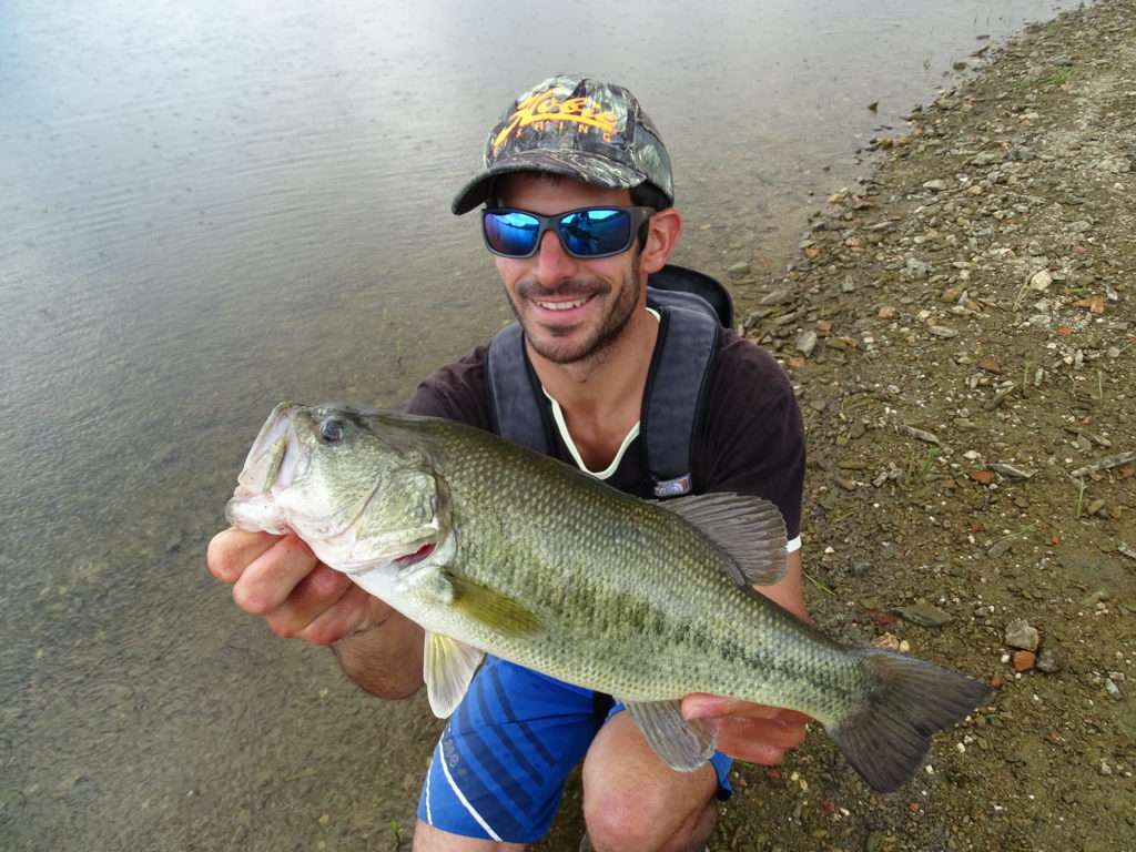 Etienne avec un beau black bass espagnol