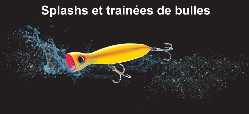 Splashs et trainées de bulles du Mag Popper