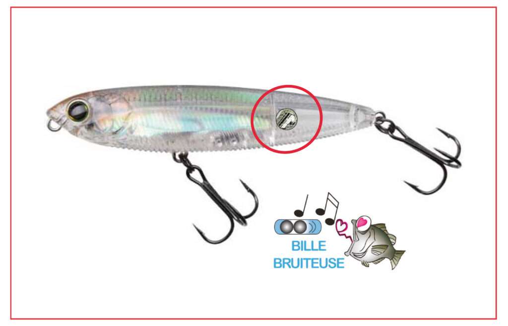 Bille bruiteuse du 3DR Pencil Yo-Zuri