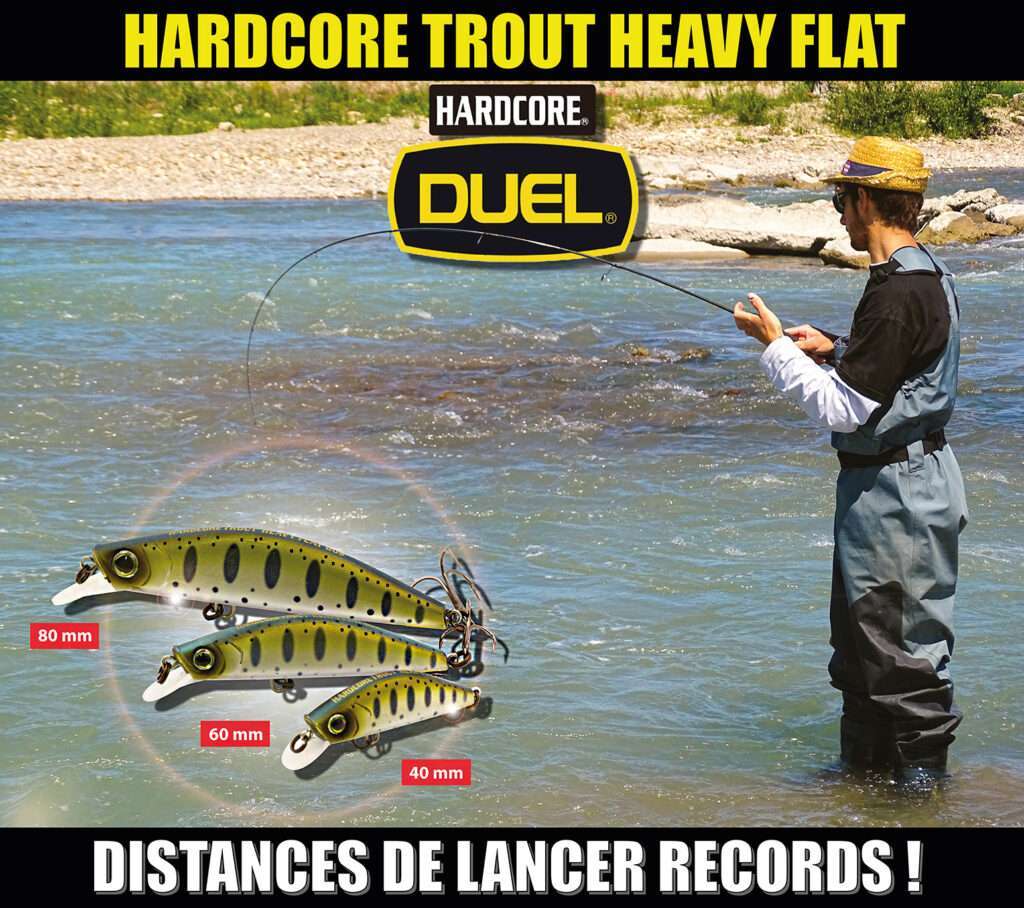 Hardcore Trout Heavy Flat Duel : distances de lancer records