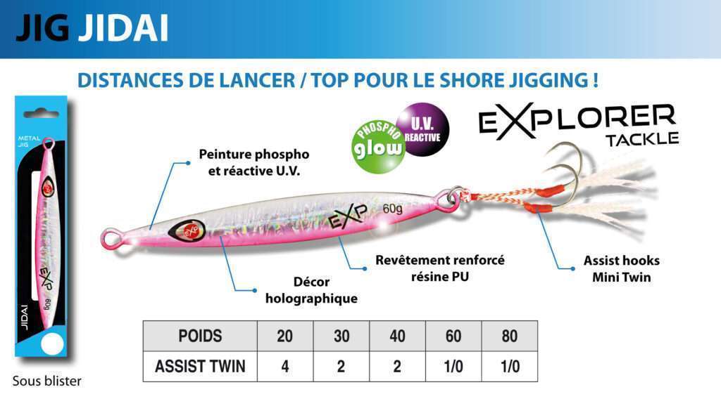 Le jidai est un des meilleurs casting jigs pour la pratique du shore jigging ! 