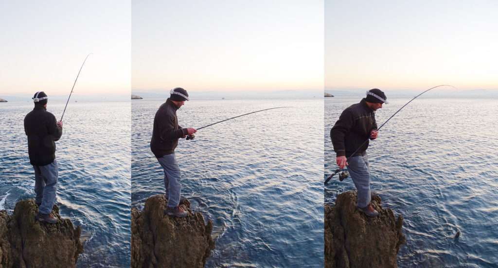 Combat en shore jigging pour Etienne…