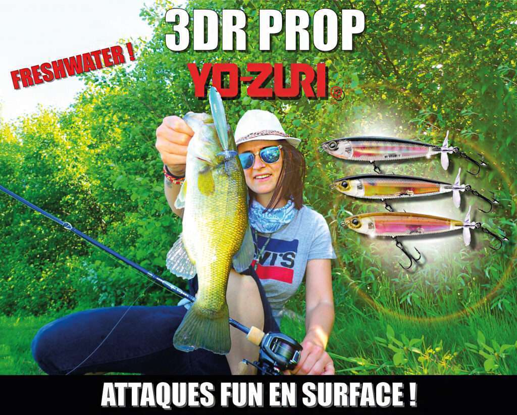 3DR Prop Yo-Zuri : attaques fun en surface en mer en freshwater !