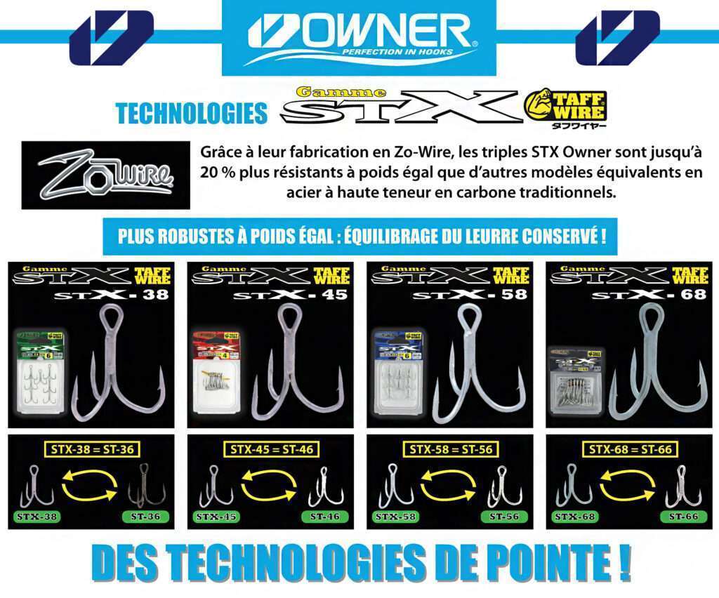 Les triples STX Owner sont jusqu’à 20 % plus résistants à poids égal que d’autres modèles équivalents